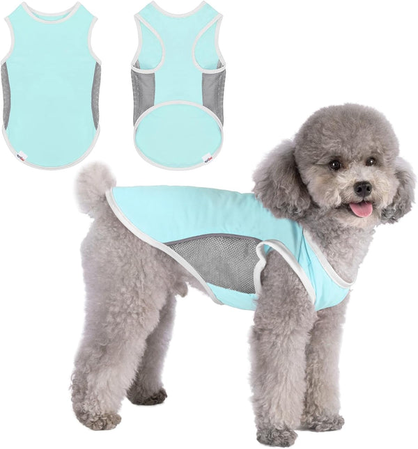 UPF 50+ Sun Protection Dog Shirt, Sports Fan T-Shirts for Small Dogs, Lightweight Sleeveless Vest Pet Supplies