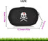 Skull Golf Ball Pouch - Durable Polyester Golf Tee Organizer Bag with Zipper Hook & Waist Belt for Men Women