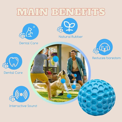 Generic Set 2025 Complete Interactive for Dogs Durable Sound Ball for Play and High - Frequency Calming Whistle