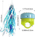 Kids Bike Bell and Streamers for Girls - 1 Pack Flower Bicycle Bell with 2 Pack Bike Streamers