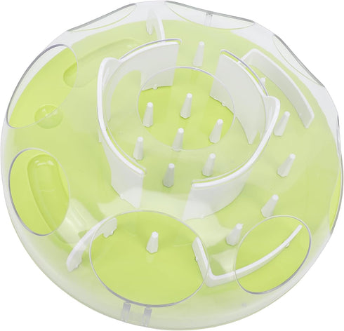 Pssopp Cat Supplies Feeder, Kitten Stimulating Enrichment Slow Feeding Food Dispenser Toy for Pets Play and Exercise