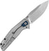 Kershaw Lucid Folding Pocket Knife, 3.2 inch Clip Point Blade, Blue Handle