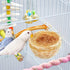 VTurboWay 4 Pack Tiny Handwoven Bamboo Bird Nest Cage, Hatching Breeding Cave for Small Birds