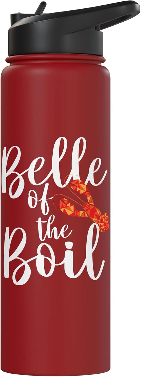 Funny Seafood Eater Shirts Belle of The Boil - Shrimps Crawfish Crab Seafood Lover Stainless Steel Insulated Water