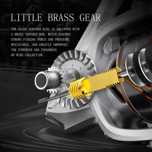 TC Spinning Reels Fishing Reels - CNC Aluminum Spool with 5.2:1 Gear Ratio, 9+1 Ball Bearings