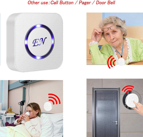 EverNary Dog Door Bell for Potty Training, Dog Bells to Go Outside, 2 Receiver 2 Transmitters for Training