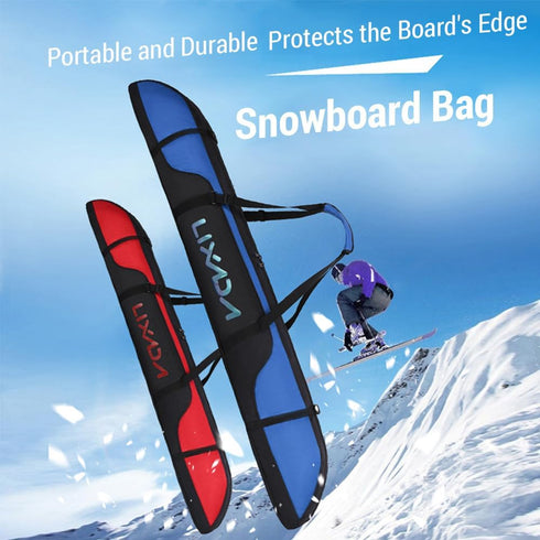 LIXADA Ski Travel Bag Oxford Cloth 63‘’/160cm with Internal Strap Durable Adjustable Ski Bag