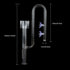 Bilindasly Lily Pipe Inflow with Surface Skimmer Aquatic Inflow Set for Aquarium Planted Tank Aquascaping 13mm for 12/16mm(1/2" ID) Tubing