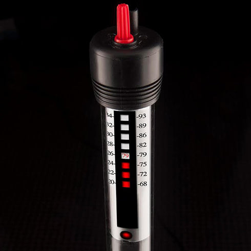 Aquatop 100W Submersible Glass Heater for Fish Tanks Up to 25 Gallons, 68-93F Adjustable Temperature Range