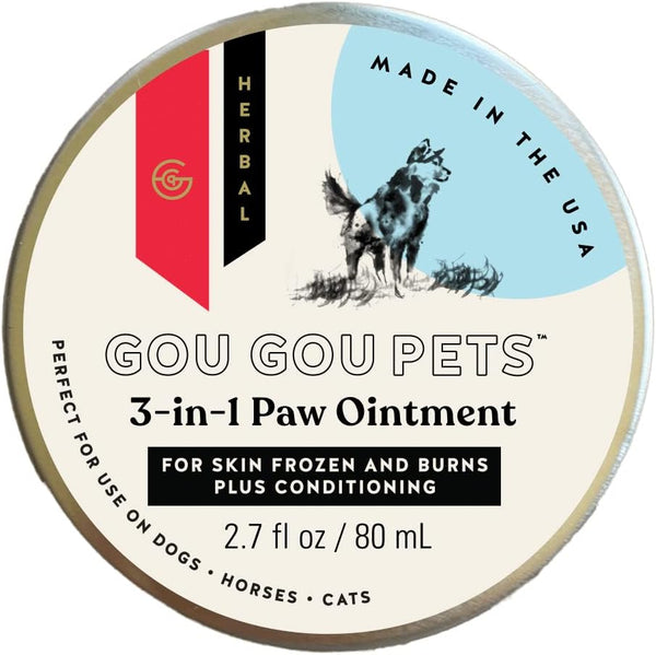 3-in-1 Paw Ointment Holistic Natural Derived Herbal for Dogs, Cats, Horses: Conditioning & Moisturizing for Paws - 1 oz