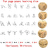 Generic 5Pcs Fun Naughty Night Yoga Dice Exercise Dice Improve Love - Fitness Dice Bedroom Game Dice Challenge Dice