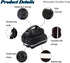 Multi-Function Bike Rear Rack Bag, Detachable Cycling Luggage Bag with Rain Cover (27L)