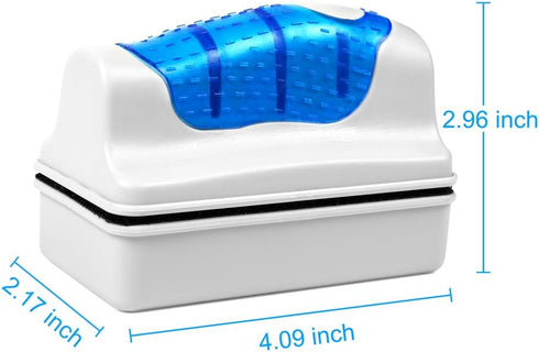 DaToo 2 1 Aquarium Cleaner Fish Tank Glass Cleaner Algae Cleaner Scraper Magnetic Scrubber Algae Clean Brush, Pcs,Size