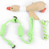 Techinal 10pcs Dog Chew Toy Cloth Rubber Toy For Aggressive Chewers Rubber Teether Toy For Training Cleaning