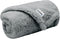 furrybaby Dog Blankets for Small Dogs, Grey, 24x32 in, Washable Sherpa Pet Blanket for Kittens and Puppies