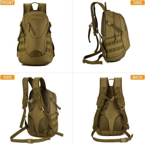 HUNTVP 20L Military MOLLE Backpack Rucksack Tactical Assault Pack for Hunting, Camping, Trekking, Travel