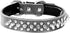 Adjustable Genuine Leather Spiked Studded Dog Collars for Small Medium Large Pets (M, Black2)