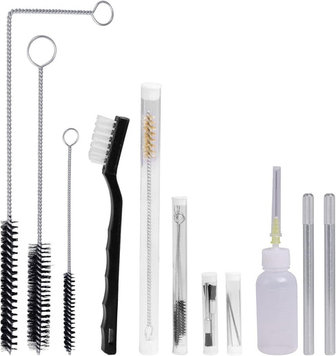 17pcs Nozzles (22) Multi-Purpose Spray Gun Cleaning Kit,Nylon Brushes Paint Gun Cleaning Kit Mini Brushes & Needles