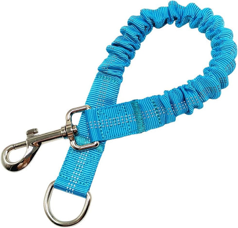 Short Dog Leash Extender, 18 in Bungee Shock Absorbing Nylon Leash for Medium Large Dogs Walking