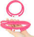 HIGO LED Dog Collar, Lightweight Silicone Light Up Dog Necklace, USB Rechargeable, Pink