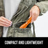 Gorilla Grip Powerful LED 750 FT Water Resistant Tactical Flashlight, High Lumens Ultra Bright Mini Flash Light (Orange)