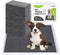 Disposable Dog Pee Pads: 13" x 18" Odor-Control Bamboo Charcoal Fiber, Super Absorbent, 50 Counts