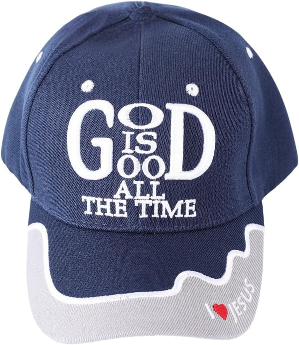 God is Good Christian Baseball Hat for Men Women, Inspirational Adjustable Dad Cap