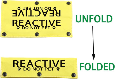 JXGZSO Reactive Not Aggressive Do Not Pet Dog Leash Sleeve Reactive Dog Leash Wrap (reactive D NOT P DLS)