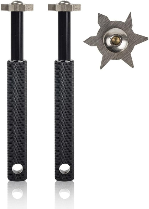 HIFROM Groove Sharpener with 6 Heads - Golf Club Re-Grooving Tool and Cleaner for All Wedges