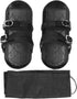 VGEBY Mini Ski Skates, Short Thin Ski Skates Attach to Skis Boots for Outdoor Winter Skiing, Black One Size