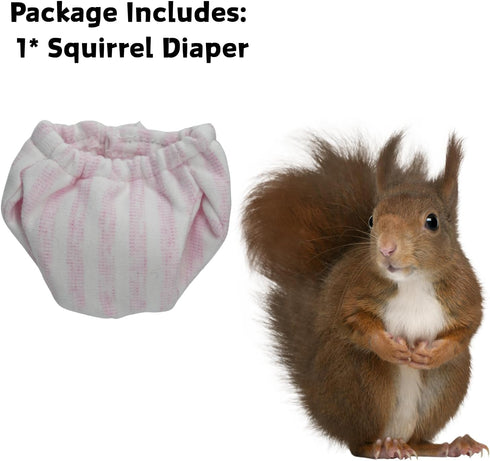 (3.9" 6.3"), Count, 1) Washable Squirrel Diapers - Extra Small Reusable Pet Cloth Diapers Highly Absorbent Leak-Proof