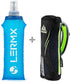 LERMX Quick Grip Chill Handheld Soft Flask Water Bottle - 17 oz Hydration Pack in Black