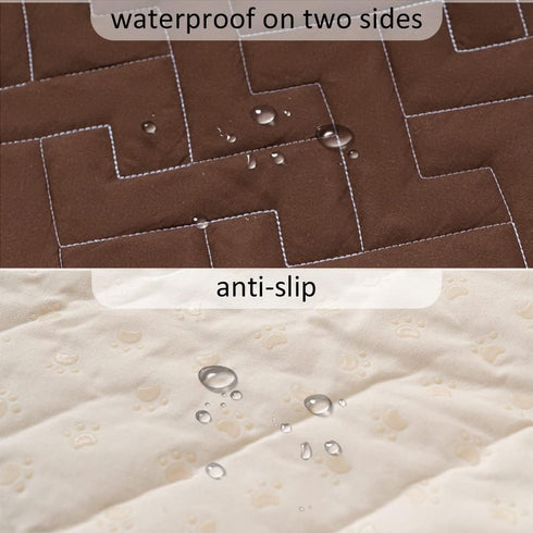 fuguitex Waterproof Dog Bed Cover - Couch Cover for Pet, Anti-Slip Cat Mat, Furniture Protector, Blanket for Sofa Chair