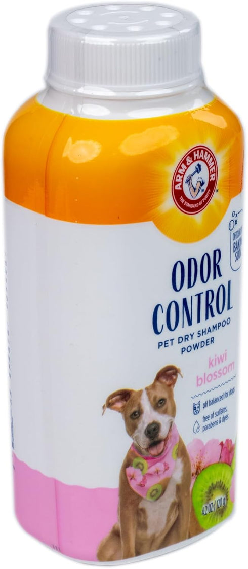 Hammer 4.2 Oz Arm & for Pets Odor Control Dry Shampoo Powder for Dogs & Puppies, Waterless Dog Deodorizer with Baking