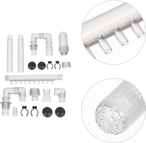 Plumbing Fittings Set, Aquarium Outlet Replacement Tank Filter for Water Inflow Accessories