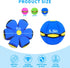 2PCS Dog Flying Disc Toy, Pet Toy Flying Saucer Ball with 3 Lights for Outdoor Games