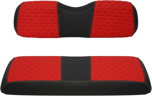 XUANYUDG0769 Golf Cart Seat Covers for EZGO Club Car, Vinyl Leather with Adjustable Straps and Retractable Buckle