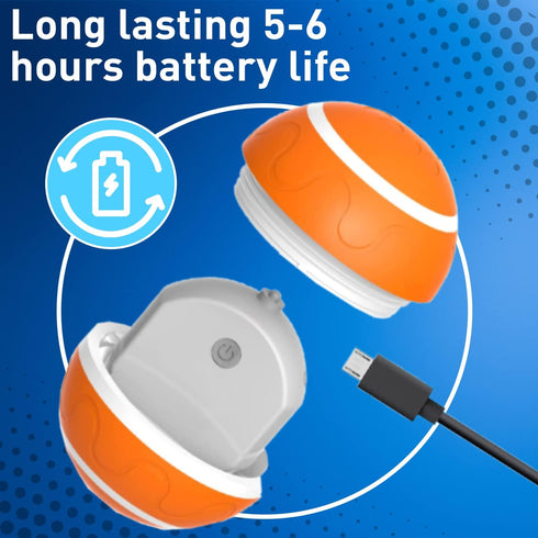 Automatic Dog Ball Toy - USB Rechargeable, Dual Mode, Soft Exterior & PC Interior for Small Breeds