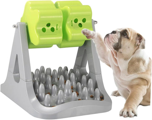1-Piece Toyvian Automatic Dog Feeding Toy Choking PET Feeder Rotating Design Dog Food Dispenser for Training