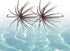 Generic Bass Fishing Lures, 2-Piece Realistic Sea Urchin, Soft Elastic Bait, Sturdy Lifelike