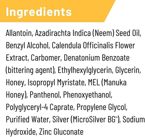 8oz Absorbine Silver Honey Rapid Wound Repair Spray Gel Bottle, Manuka Honey & MicroSilver BG, Horse & Large Animal