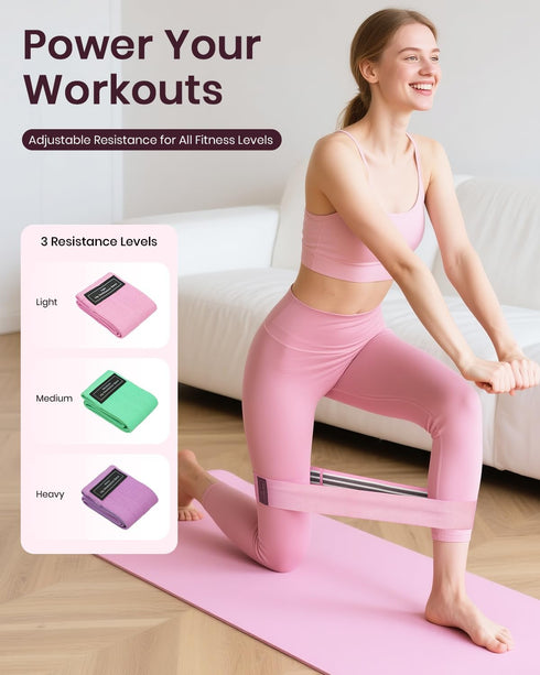 Fuelion Set 14'' Pilates Ring for Women, Home Workout Pilates Equipment with Resistance Bands, Magic Circle, Mini Ball