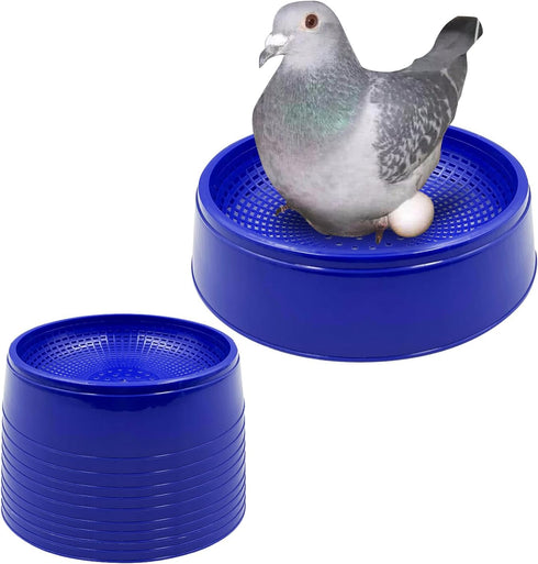 10PCS Bird Nest Bowl, Plastic Racing Pigeon Breeding Hatching Nest Box for Quails, Doves, and Small Birds