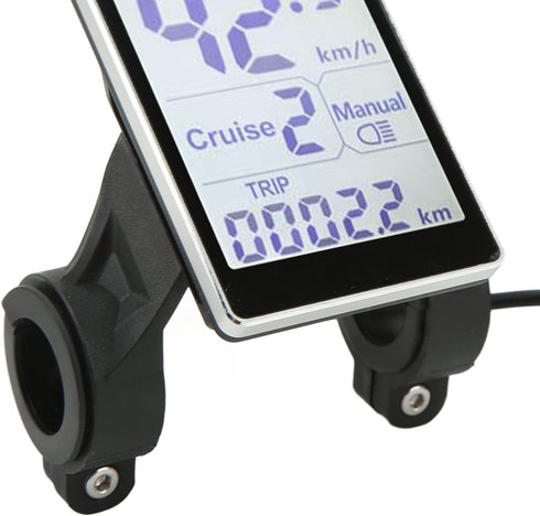 Pissente Ebike Speedometer LCD Control Panel, Electric Bike Meter Data Display Cycling Accessories