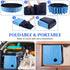 Swimming 71 12 Eooqi Foldable Dog Pool, Portable Pet Bath Tub and Kiddie Pool, Collapsible Bathtub for Puppies, Small