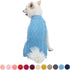 Blueberry Pet Classic Dog Sweater, Wool Blend Cable Knit Pullover Crewneck Winter Clothes in Alaskan Blue, 10"