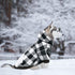 KOOLTAIL Plaid Dog Hoodie - Pet Clothes Sweater with Hat and Pocket for Small Medium Large Dogs, White XL