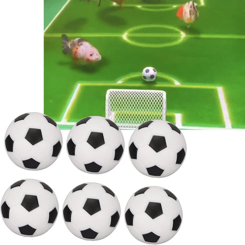 GLOGLOW Mini Soccer Aquarium Decoration, 10Pcs Lifelike Floating Fish Soccer Decoration for Aquariums