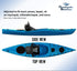 Pactrade Marine Adjustable Straps Black Gray Padded Deluxe Kayak Seat with Detachable Storage Backpack Bag for Canoeing