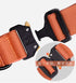 Tactical Dog Collar, Heavy Duty with Handle, Metal Buckle Dog Training Collar for Large Dogs (L, Orange)